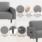 Yaheetech Modern Dark Grey Convertible Sofa Bed