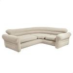 Intex Inflatable Flocked Air Mattress Sofa - Beige