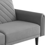 Yaheetech Modern Dark Grey Convertible Sofa Bed