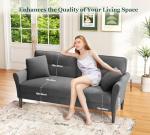 Chic Velvet 3-Seater Sofa for Modern Living