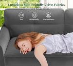 Chic Velvet 3-Seater Sofa for Modern Living