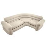 Intex Inflatable Flocked Air Mattress Sofa - Beige
