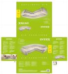 Intex Inflatable Flocked Air Mattress Sofa - Beige