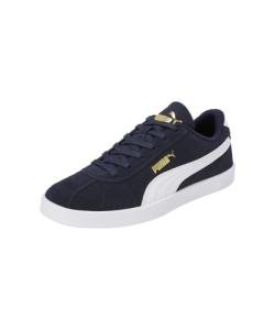 PUMA Unisex Club II Sneakers in Navy Gold