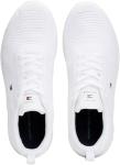 Tommy Hilfiger Men's White Knit Rib Trainers 11
