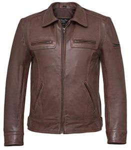 Men's Vintage Leather Jackets in Brown, Red, Black