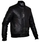 Stylish Slim Fit Leather Bomber Jacket for Men