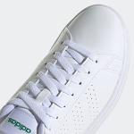 adidas Men's Advantage Tennis Shoes, Cloud White