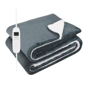 Cozy Electric Sherpa Fleece Blanket with Timer