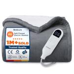 Bedsure Electric Blanket - 6 Heat Levels, Soft Sherpa