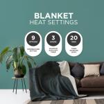Cozy Electric Sherpa Fleece Blanket with Timer