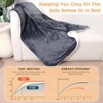 Cozy Electric Heated Blanket with Timer