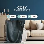 Cozy Electric Sherpa Fleece Blanket with Timer