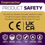 King Size Dreamcatcher Electric Blanket with Controllers