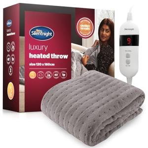 Silentnight Heated Fleece Throw Blanket - 9 Settings