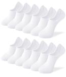 6 Pairs Cotton No Show Ankle Socks