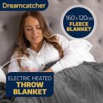 Cozy Dreamcatcher Grey Heated Electric Blanket