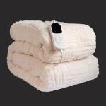 Ocoee Luxury Heated Sherpa Blanket, 6 Heat Settings