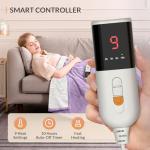 HOMLYNS LuxeHeat Electric Heated Throw Blanket