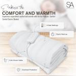 Electric Heated Blanket with Detachable Remote
