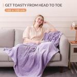 HOMLYNS LuxeHeat Electric Heated Throw Blanket