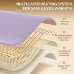 HOMLYNS LuxeHeat Electric Heated Throw Blanket