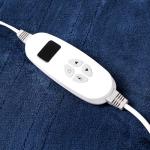 Luxury Heated Electric Throw Blanket – Super Soft Navy