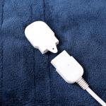 Luxury Heated Electric Throw Blanket – Super Soft Navy
