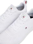 Tommy Hilfiger Men's White Knit Rib Trainers 11
