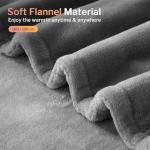 CORIWELL Electric Heated Flannel Throw Blanket