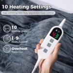 Elytsemoh Electric Blanket with 10 Heat Settings