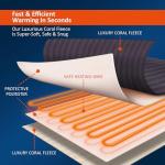 Extra Large Electric Heated Throw Blanket with Timer
