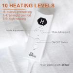 Double Heated Electric Blanket with Auto-Off Timer