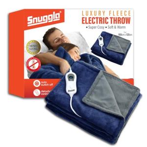 Cozy Electric Throw Blanket with Timer & Controller