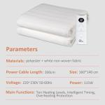 Double Heated Electric Blanket with Auto-Off Timer