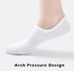 6 Pairs Cotton No Show Ankle Socks