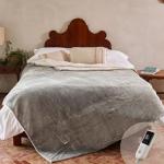 GOTCOZY Extra Large Soft Heated Blanket - Grey
