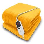 Purus Gold Electric Heated Throw Blanket 160x120cm