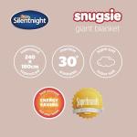 Giant Snugsie Blanket - Plush Fleece Reversible Throw