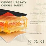 L'AGRATY Electric Heated Blanket with Auto-Off