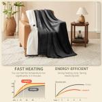 L'AGRATY Electric Heated Blanket with Auto-Off