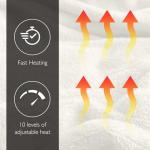 Luxury Heated Throw Blanket with Remote Control