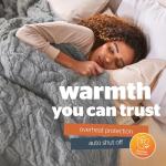 Cosy Heated Throw - Soft Chunky Knit Fleece