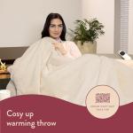 Silky Soft Faux Fur Electric Warming Blanket