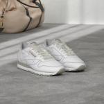 Reebok Men's Classic Leather Sneakers - White/Grey