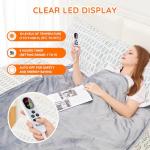Mia&Coco Electric Heated Flannel Blanket Throw