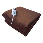 Bauer Luxury Electric Heated Throw Blanket - Brown