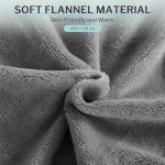 Coriwell Heated Electric Blanket - Quick Warmth, Soft Flannel