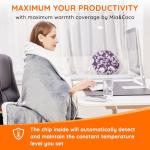 Mia&Coco Electric Heated Flannel Blanket Throw
