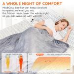 Mia&Coco Electric Heated Flannel Blanket Throw